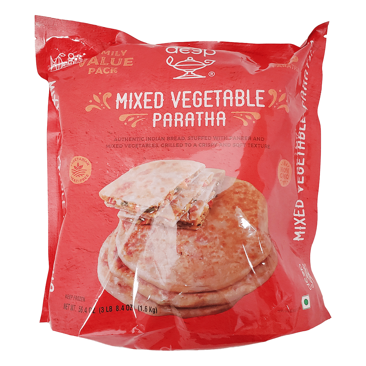 Deep Mix Vegetable Paratha Value Pack 3 lb