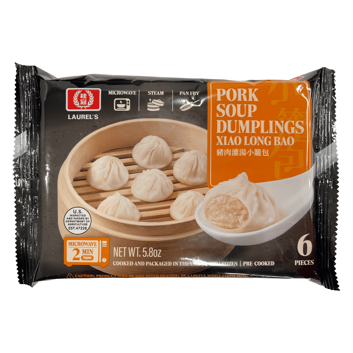 Laurel Pork Soup Dumpling Xiao Long Bao 6pc, Frozen 165 g