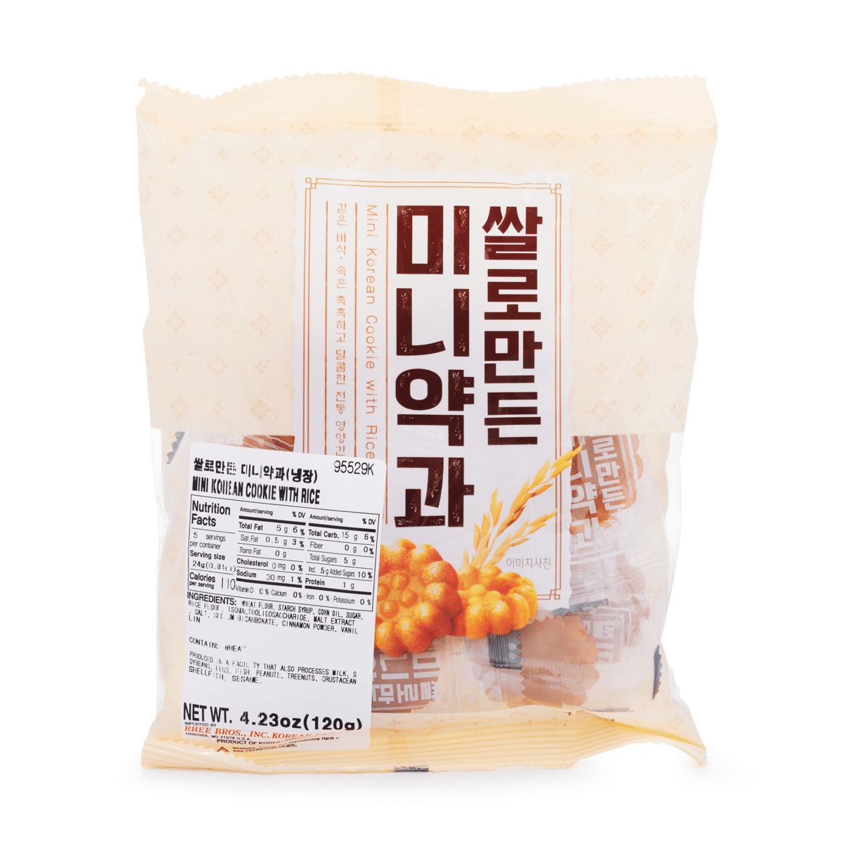 Mini Korean Cookie with Rice 4.23 oz