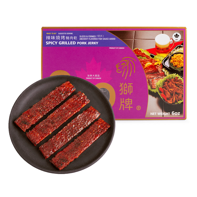 SOO HOT PORK JERKY ( SLICED AND FORMED ) 6 oz