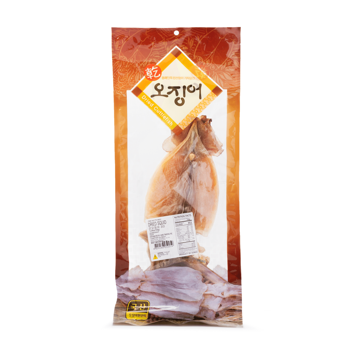 Jeollanam-do Dried Squid Fillet 3pcs, Frozen 150 g