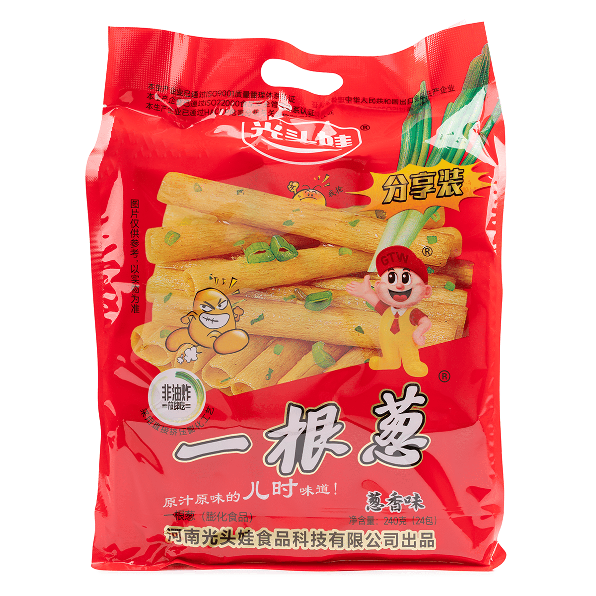 Barebaby Shallot Stick (Green Onion Flavor) (10g X 24) 240 g*16 pack