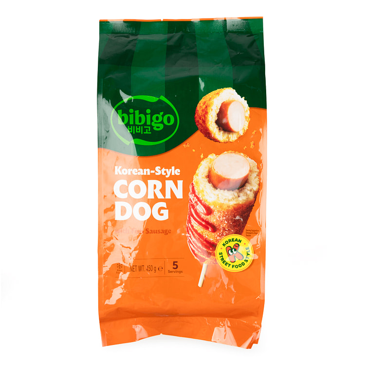 Bibigo Korean Style Corn Dogs With Fish Sausage 450 g