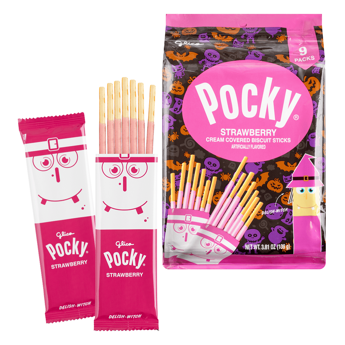 Glico Pocky Halloween Strawberry 108 g