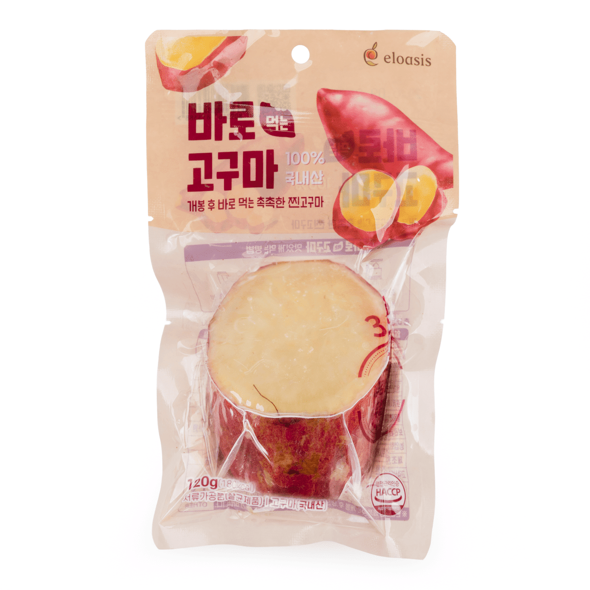 ELOASIS Korean Ready-to-Eat Sweet Potato 120 그램