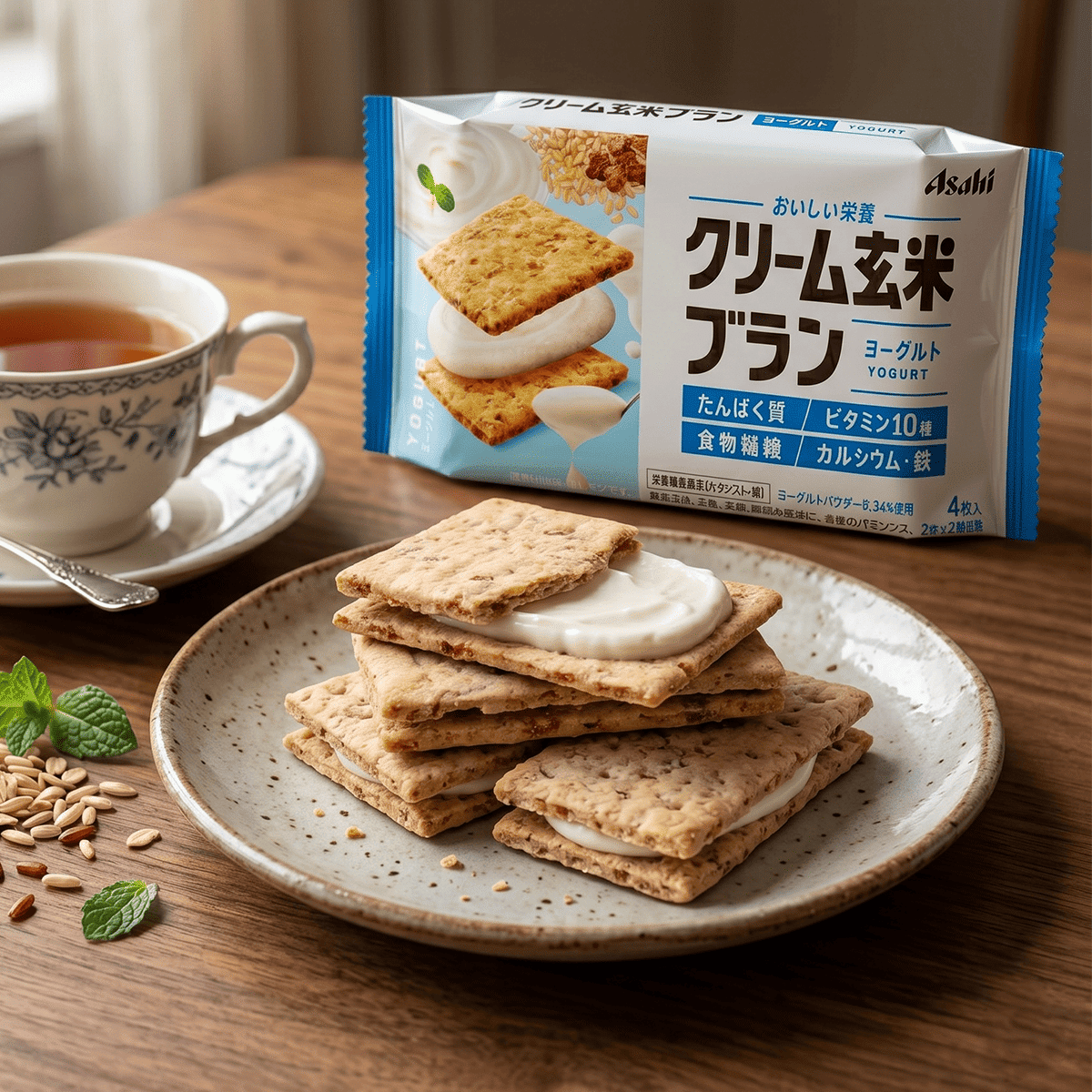 Asahi Cream Genmai Blanc Yogurt 72 g