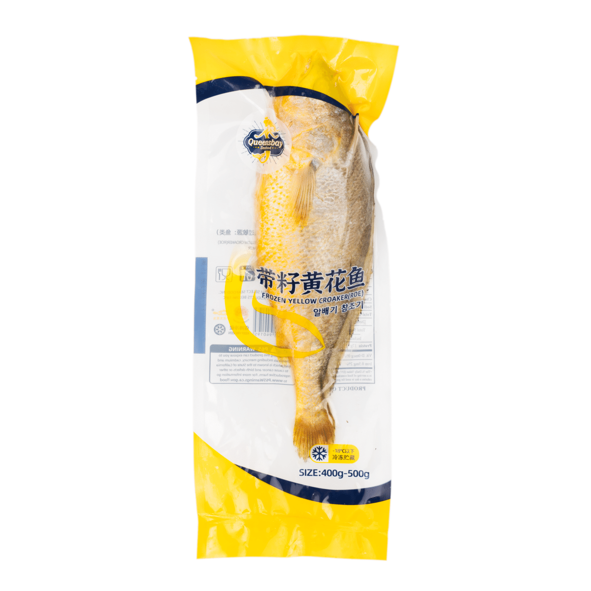 Queensbay Yellow Croaker (Roe Season) Frozen 400-500 g