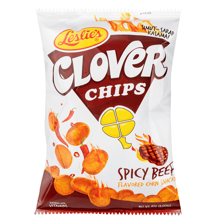 Leslie's Clover Chips Spicy Beef 85 g