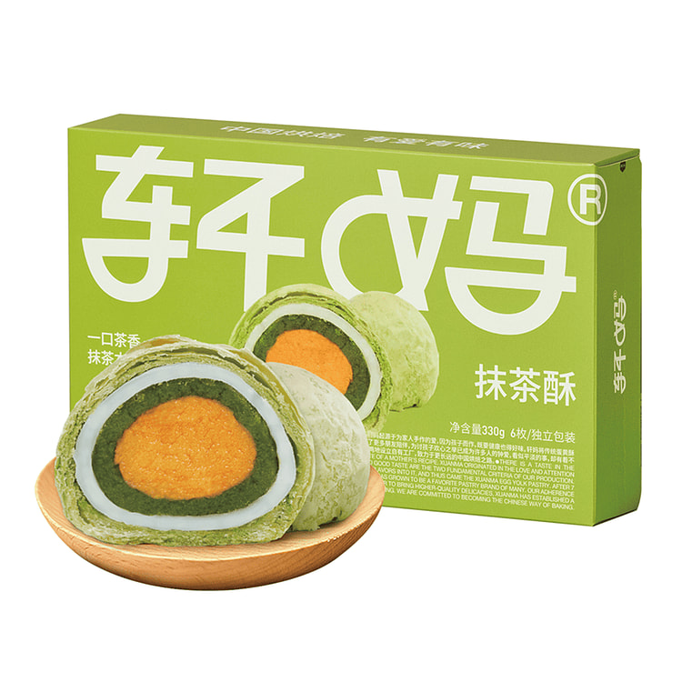 轩妈 抹茶味 蛋黄酥 内含6枚 330 克