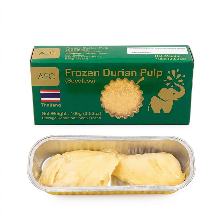 AEC Frozen Monthong Durian Pulp AAA Grade 3.53 oz
