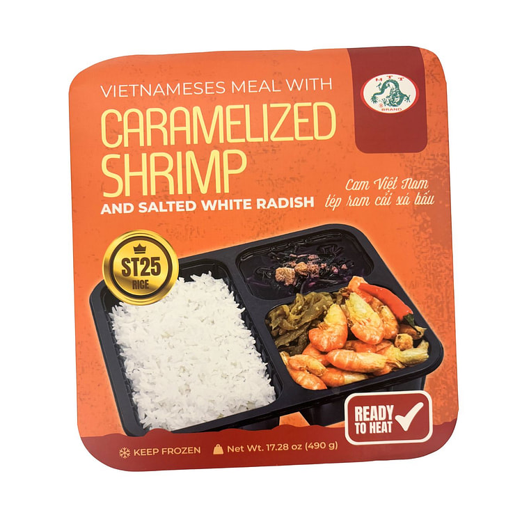 MTT Vietnamese Meal with Caramelized Shrimp Salted White Radish & Amaranth 