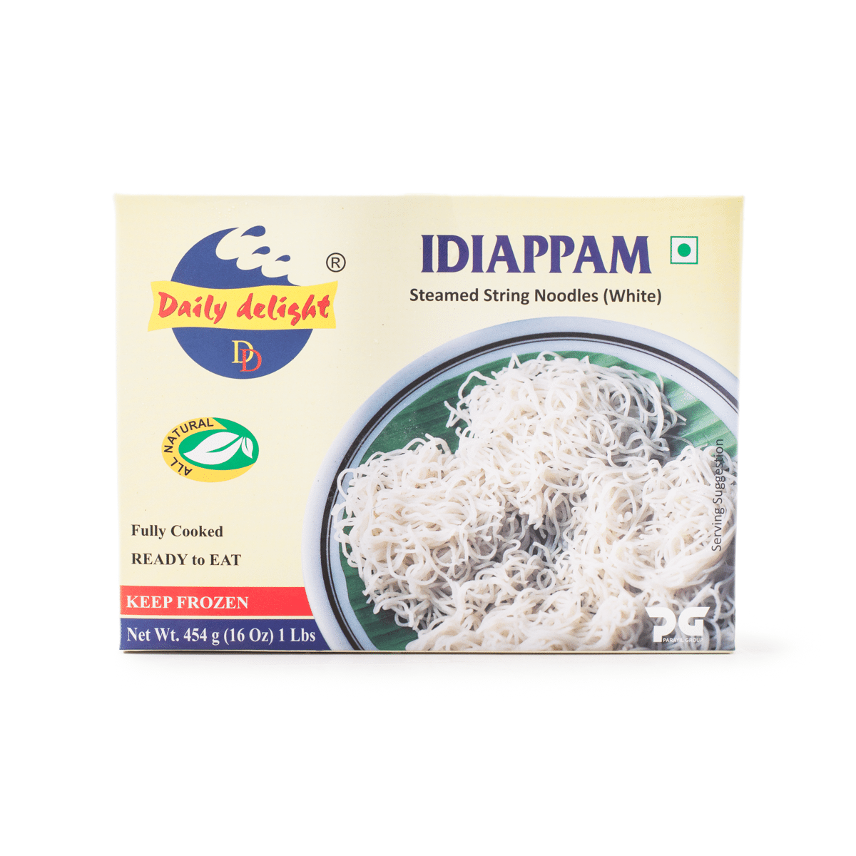 Daily Delight Idiappam White (Steamed String Noodles - White) 454 그램