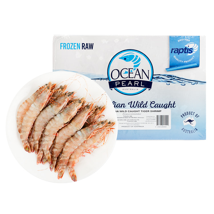 Ocean Pearl 澳大利亚野生大花虎虾U10 3.3 磅