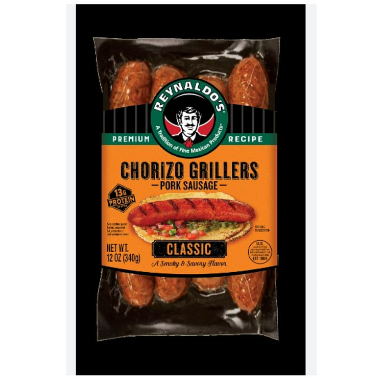 Reynaldo's Chorizo Pork Grillers 12 oz