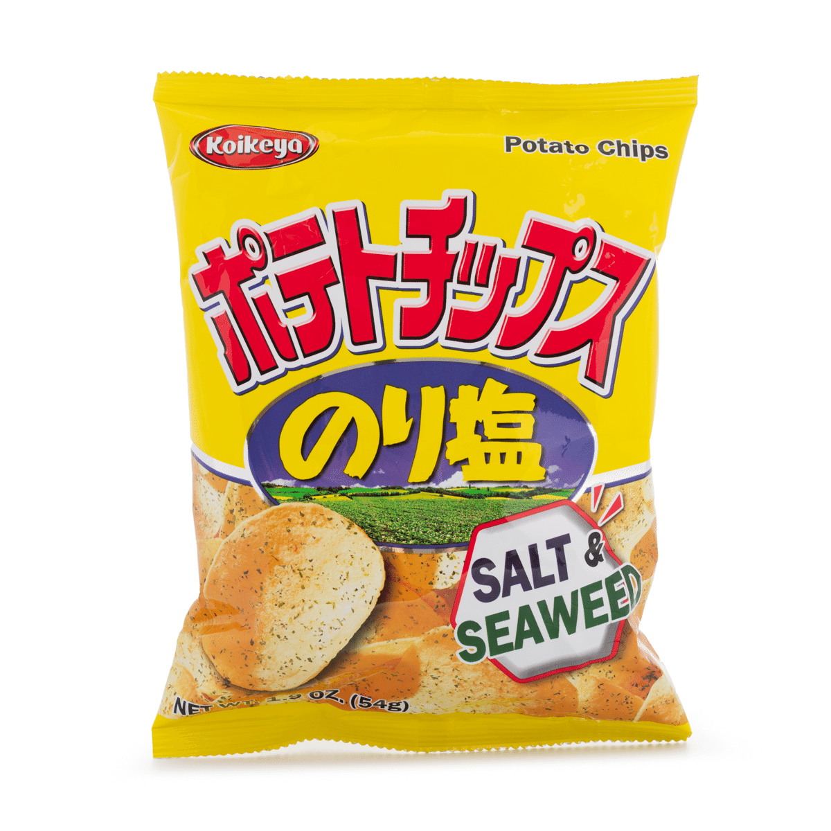 コイケヤ ポテトチップス のり塩 1.9 オンス