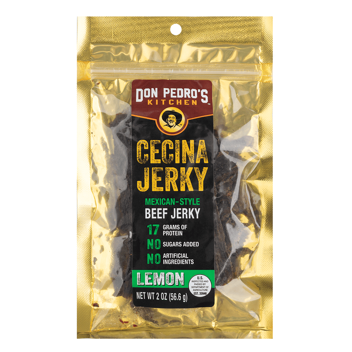 Don Pedro's Cecina Jerky Lemon 2 盎司