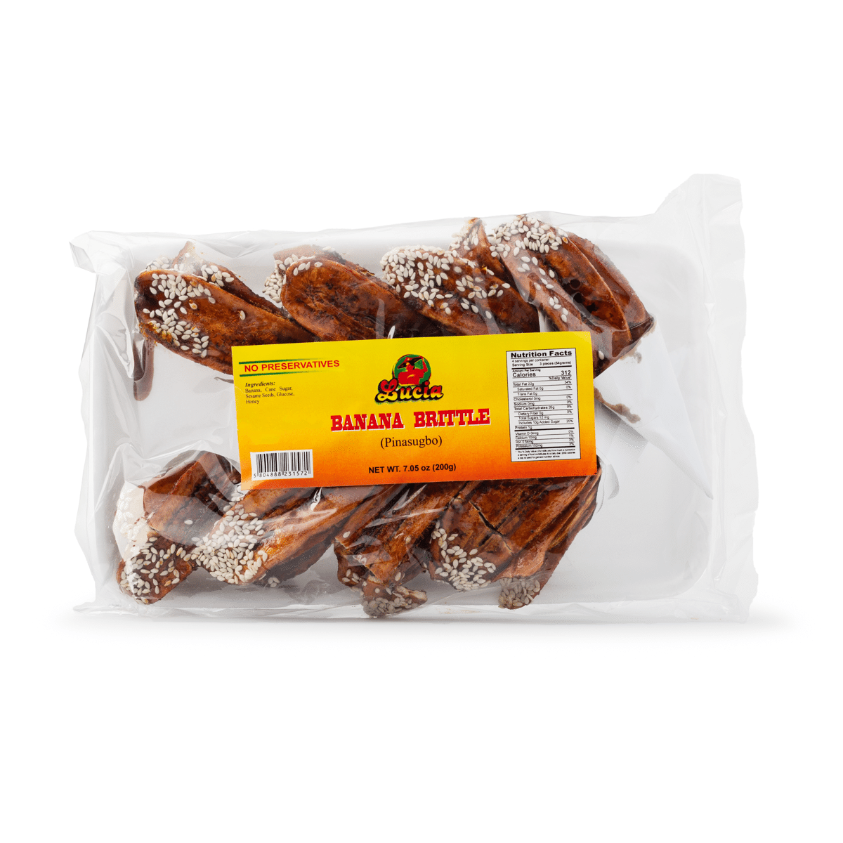 Brittle de Plátano (Pinasugbo) Lucia 200 gramo(s)