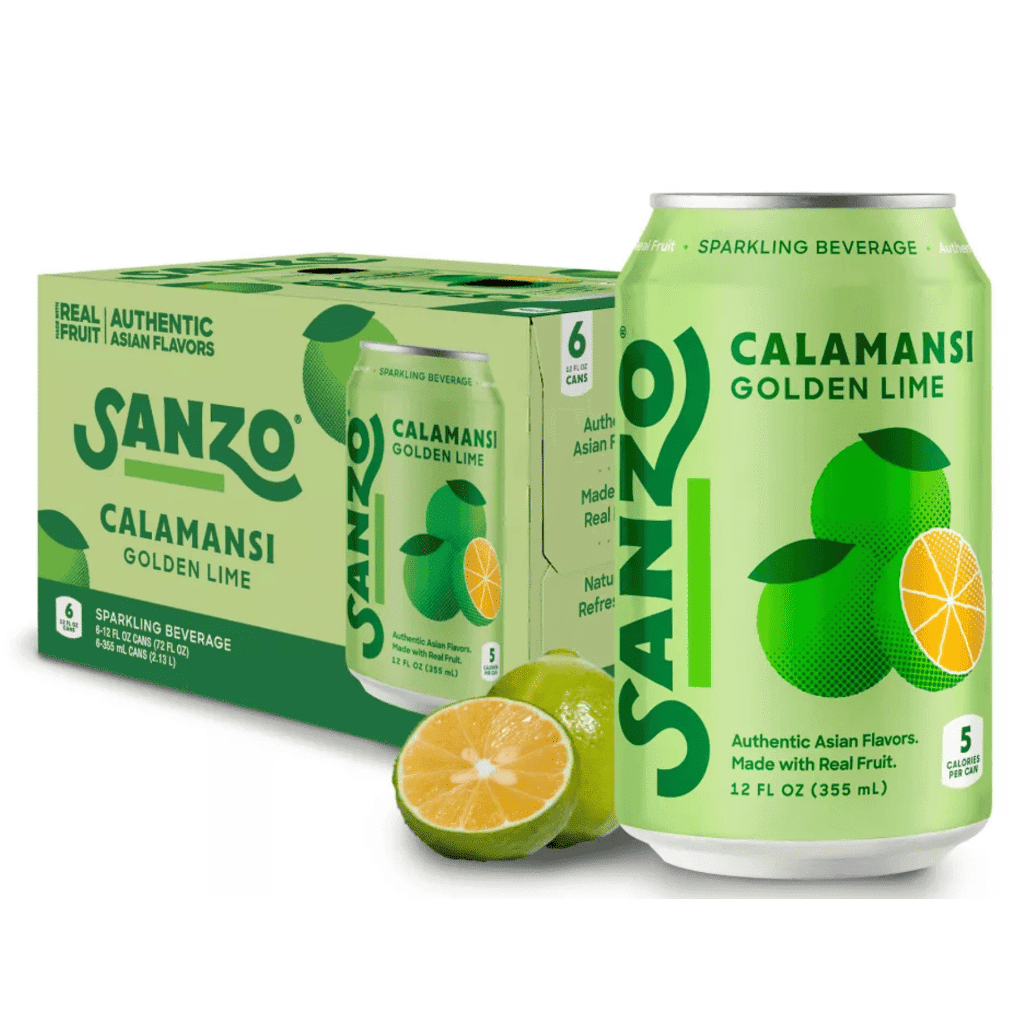 Sanzo Agua con Gas Calamansi 12 onza(s) líquida(s)*6 latas