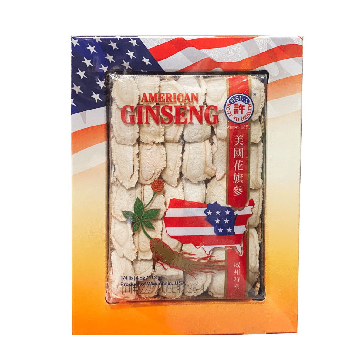 Hsu's Ginseng Cultivated Slice 1 each