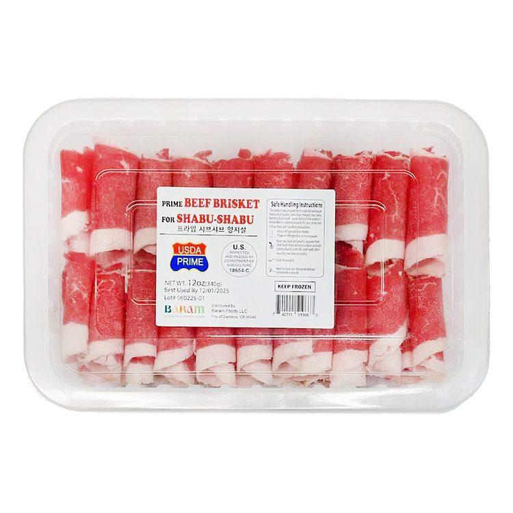USDA Prime 优质雪花火锅牛胸肉卷 12 盎司