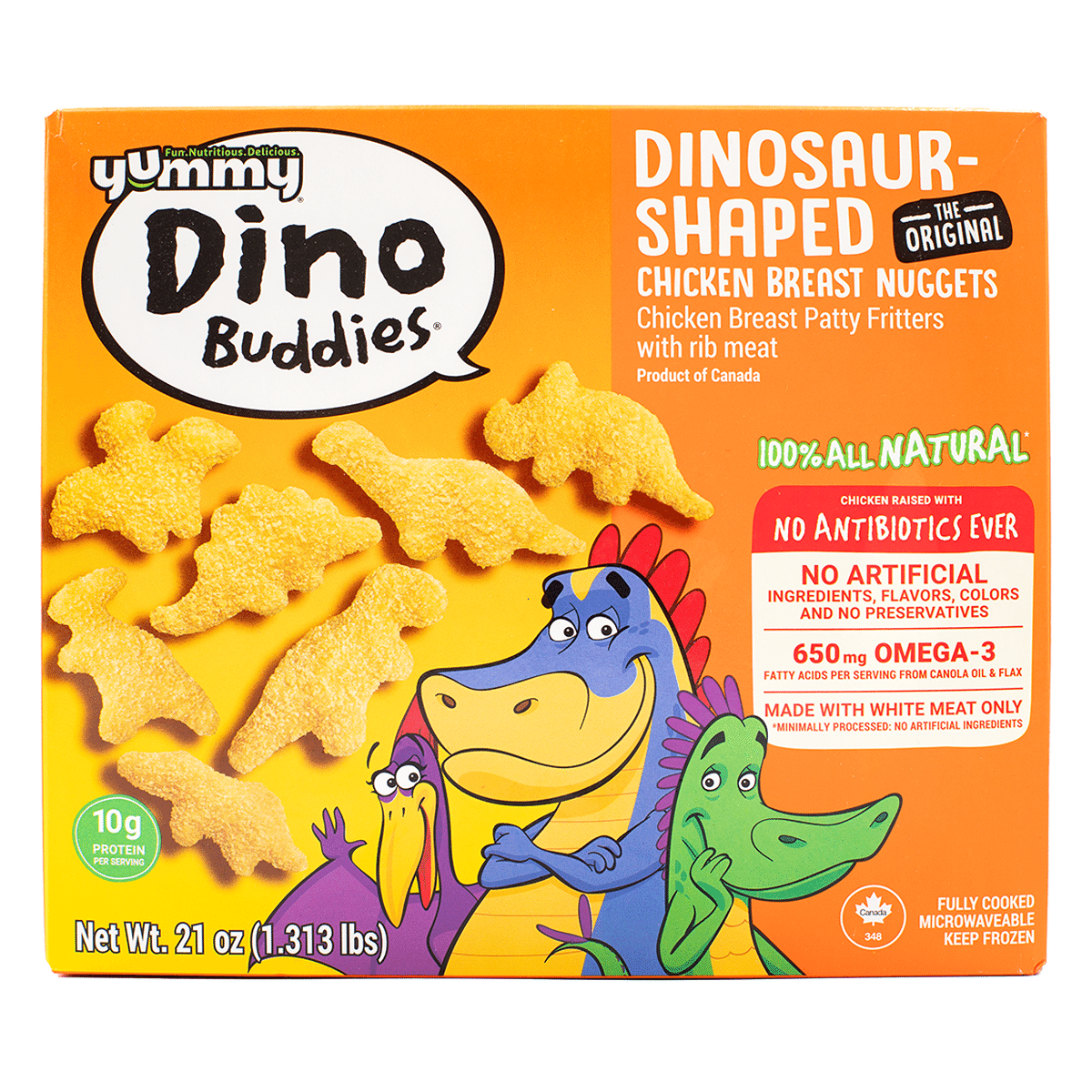 Yummy Dino Chicken Nuggets, Frozen 21 oz