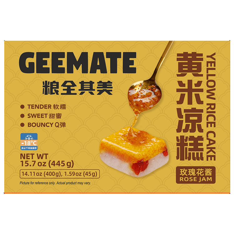 粮全其美 黄米凉糕（玫瑰花酱） 445 克