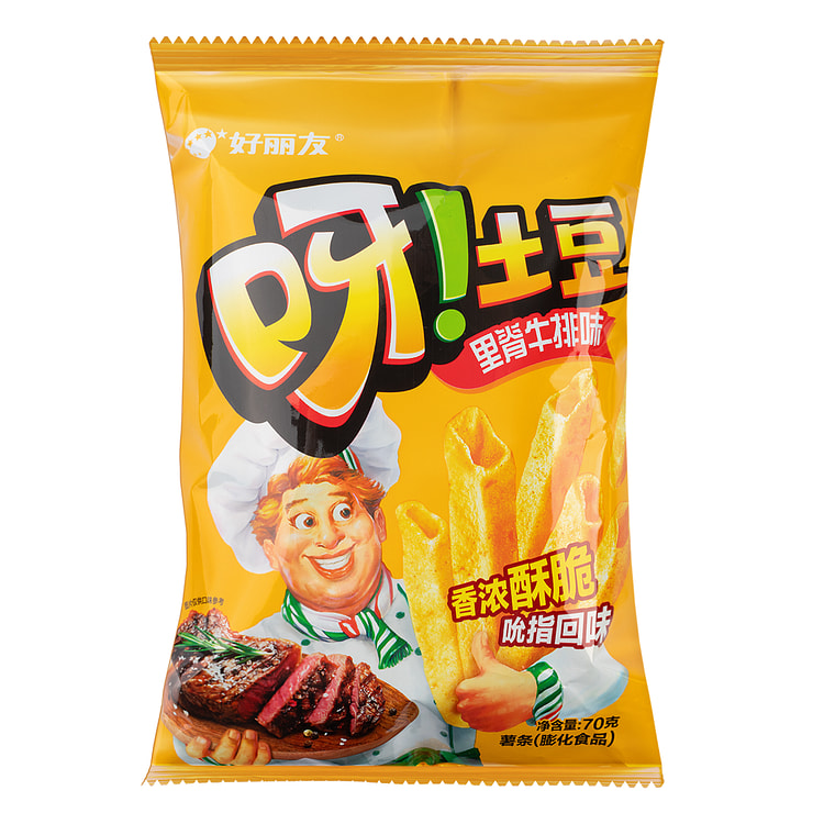 好丽友 呀!土豆 薯条 里脊牛排味