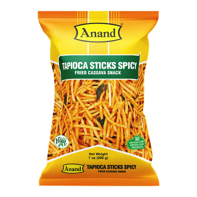 Anand Tapioca Sticks Spicy (Fried Cassava Snacks) 200 g