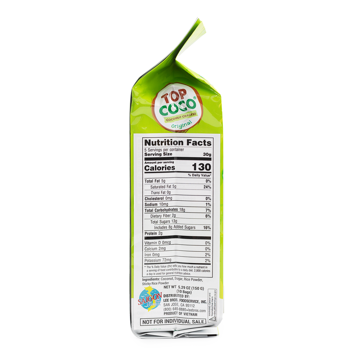 その他 加工食品 coco Get Top Coco Coconut Cracker Original 5.29 oz Delivered