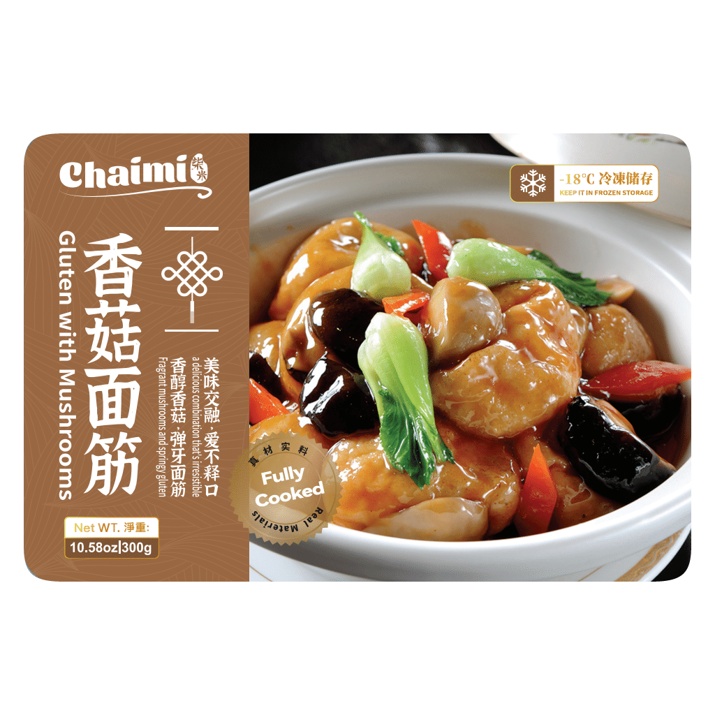 Chaimi Shiitake Mushrooms with Fried Gluten Balls 300 g