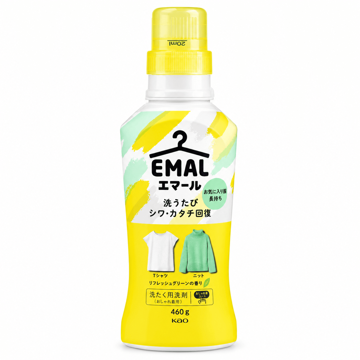 KAO Emal Gentle Delicates Laundry Detergent (Refresh Green Fragrance, 460ml) 460 ml