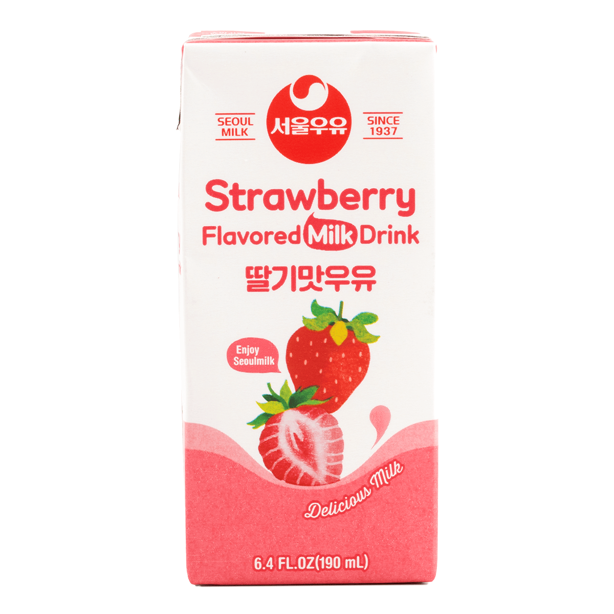 Get Seoul Milk Strawberry Flavor Milk 6k Delivered | Weee! Asian
