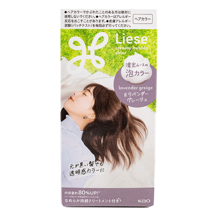 日本KAO花王 Liese Prettia 慕斯泡沫染发剂 #知性紫灰色 1 份