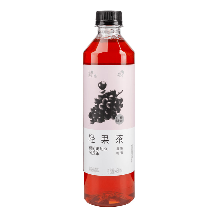 喜茶 轻果茶 葡萄黑加仑乌龙茶果味茶饮料 450 毫升