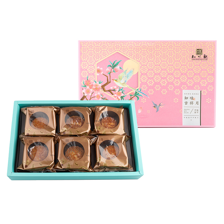 知味观 知味吉祥月 月饼礼盒 300 克