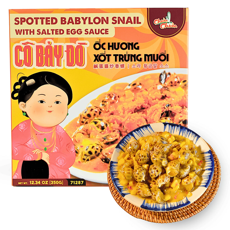 Dragonfly Spotted Babylon Snail with Salted Egg Sauce, Frozen 12.34 oz