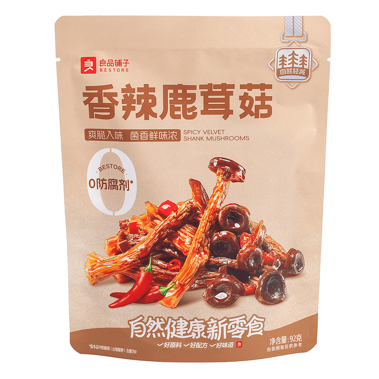 Bestore Spicy Velvet Shank Mushrooms 92 g