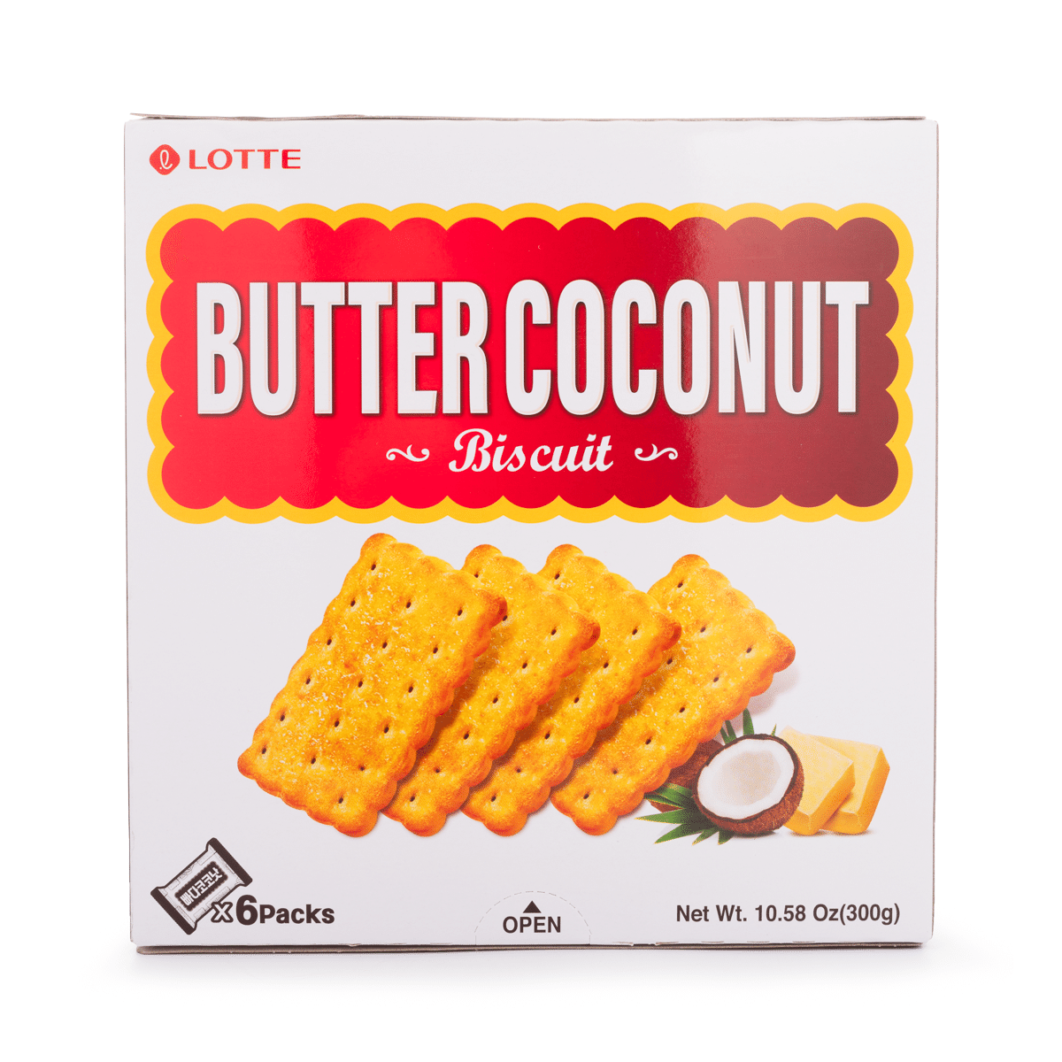 Lotte Butter Coconut Sweet Biscuit 300 g