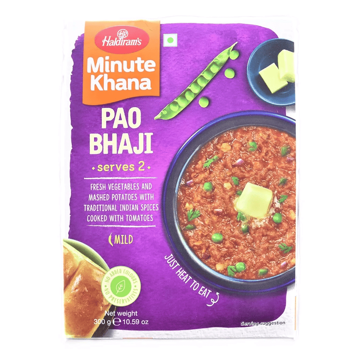 Haldiram's Pao Bhaji Ready to Eat 10.6 oz