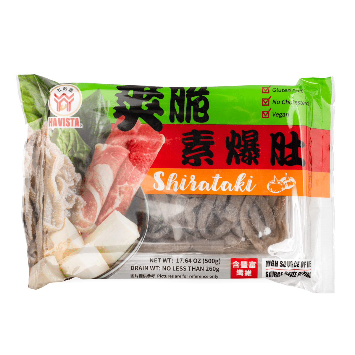 五谷丰 爽脆素爆肚 素毛肚 500 克