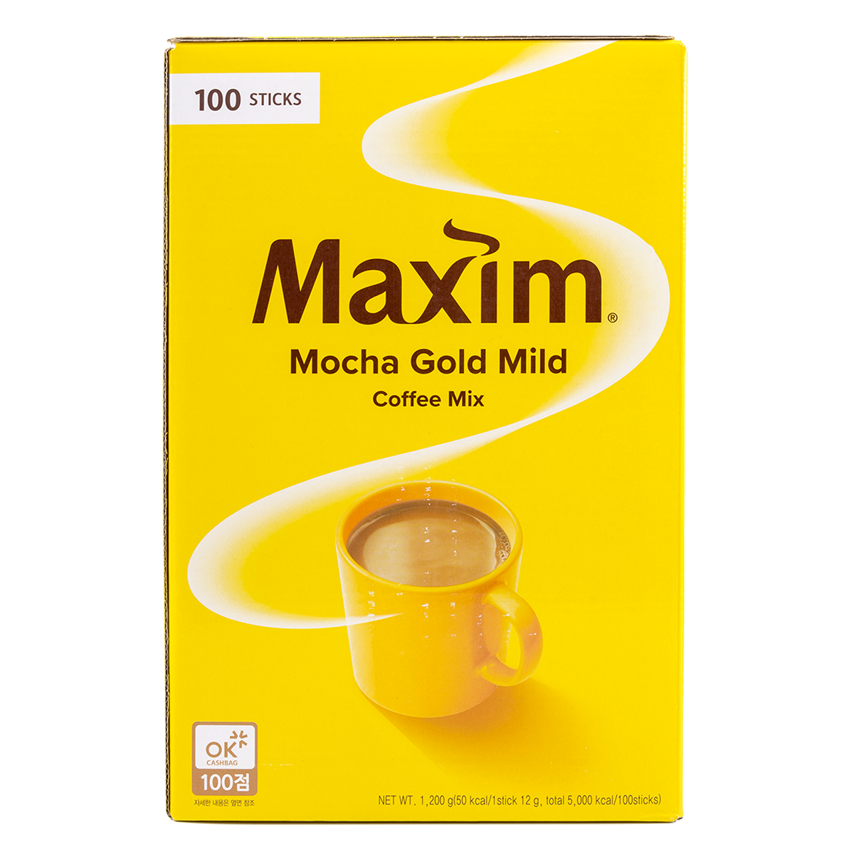 Maxim 黃金裝速溶摩卡咖啡 0.42 盎司*100 包