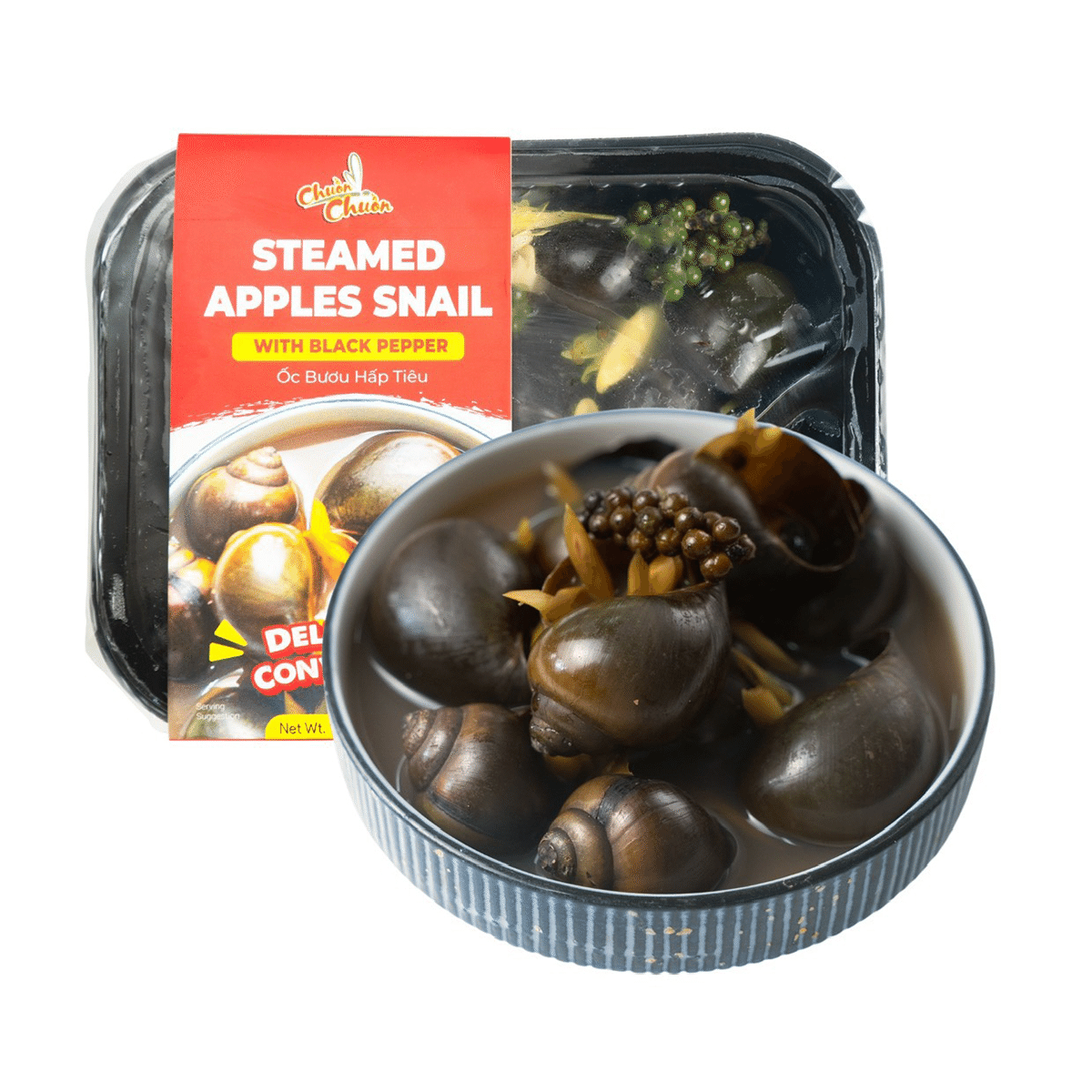 Dragonfly Steamed Apple Snail, Frozen 350 g