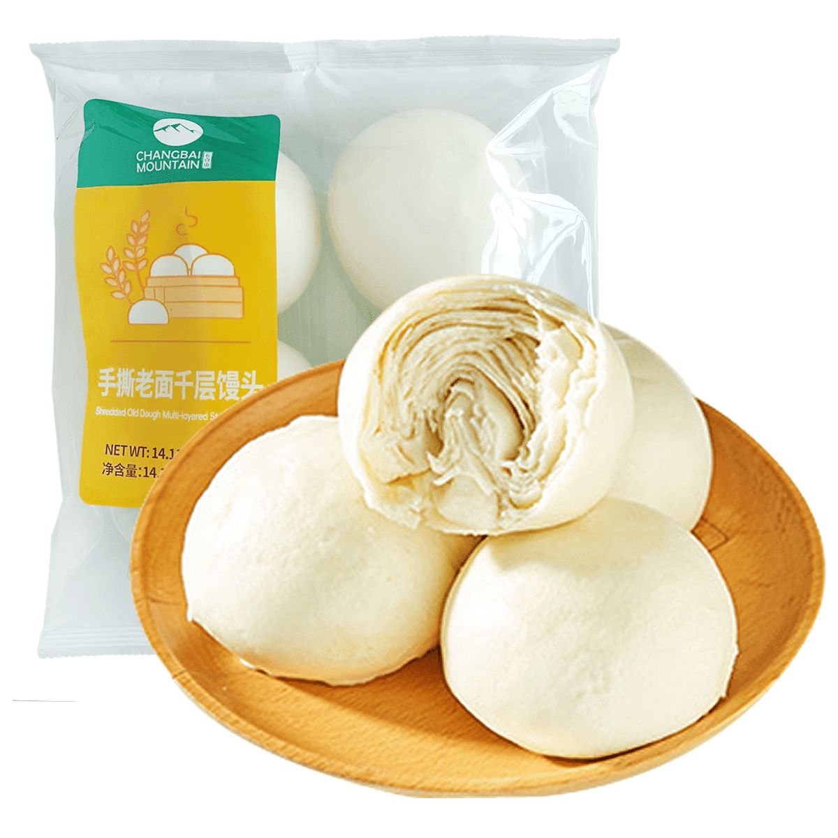 Shredded Old Dough Multi-layered Steamed Buns, Frozen 400 g