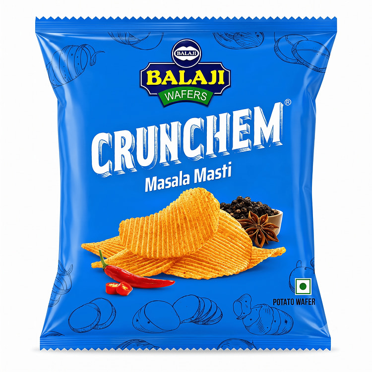 BALAJI Crunchem Masala Masti Potato Wafers 140 g