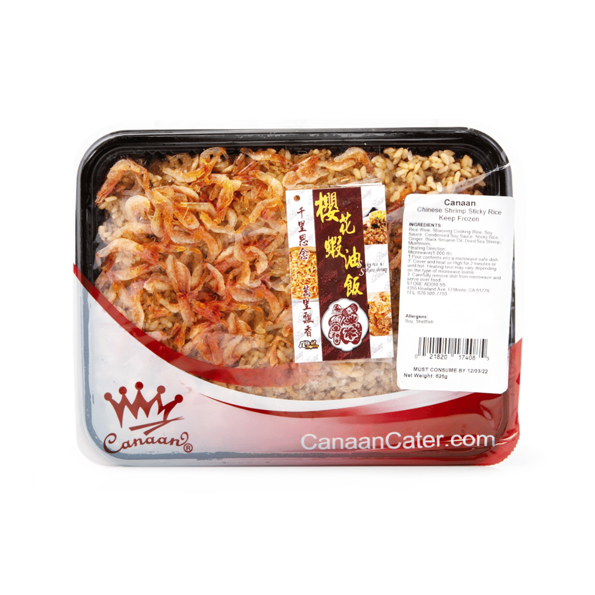 Chinese Shrimp Sticky Rice, Frozen 625 g