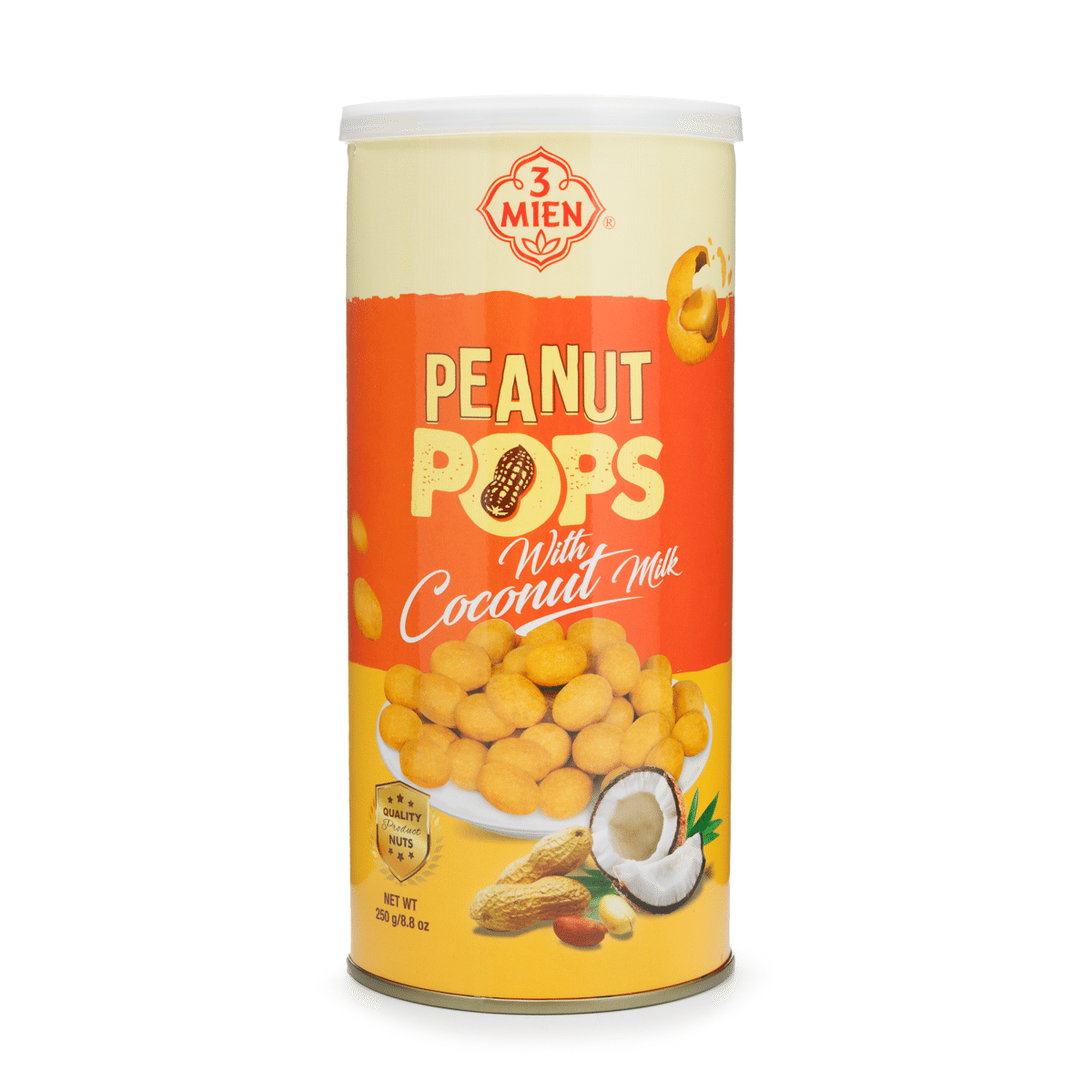 Đậu Phộng Da Cá 3 Miền, Vị Nước Cốt Dừa 250 g