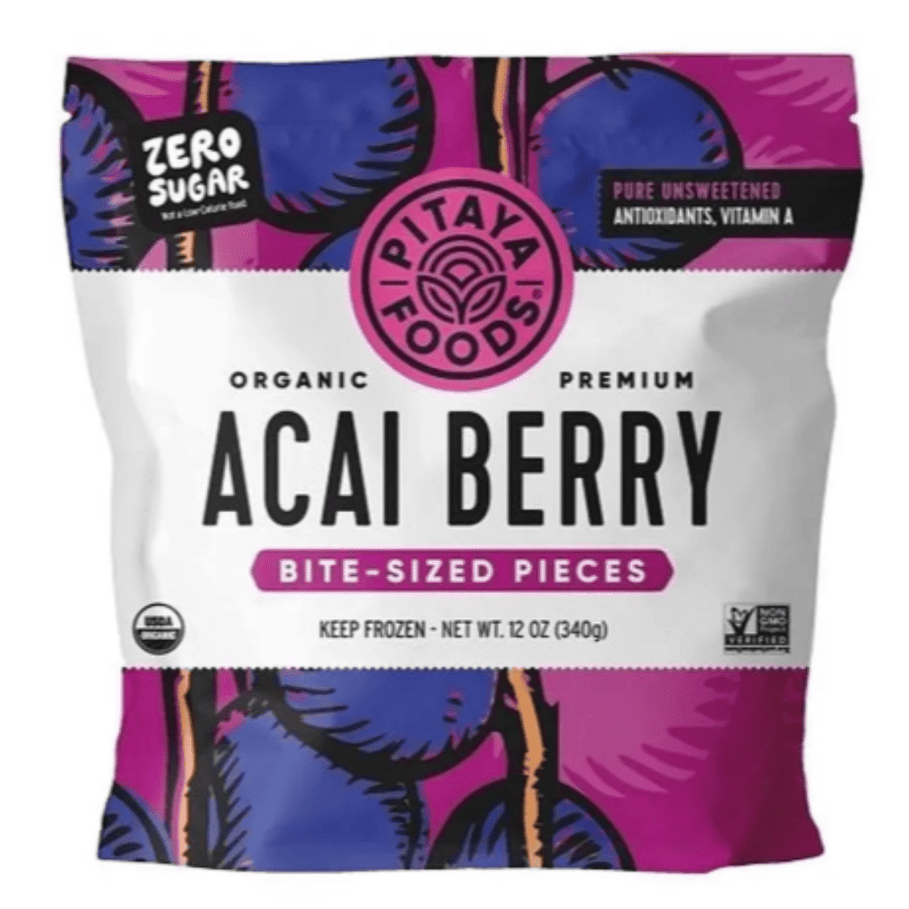 Pitaya Organic Acai Berry Bite Sized Pieces Packs, Frozen 14 oz