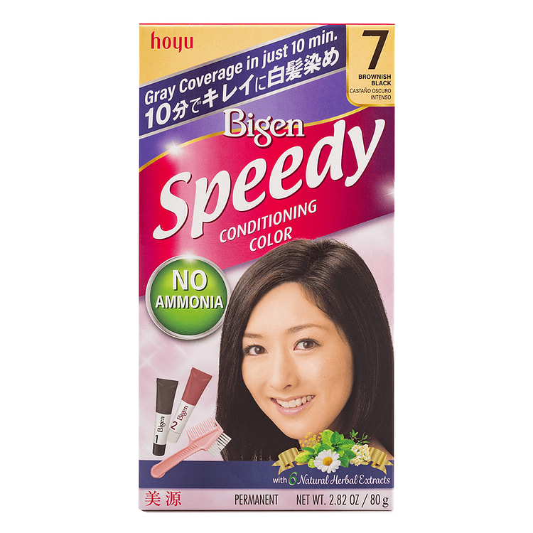 Tinte para Cabello Hoyu Bigen Color Rápido #07 Negro Marrón