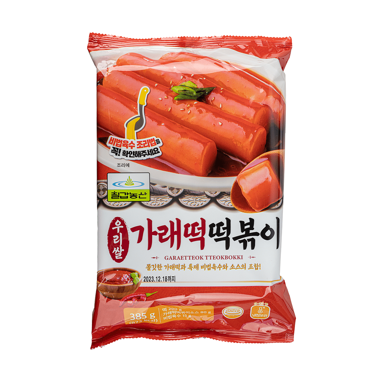 칠갑농산 우리쌀 가래떡 떡볶이 385 그램