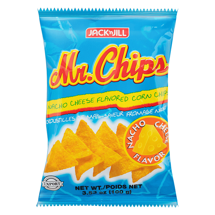 Jack 'N Jill Mr. Chips Nacho Cheese 100 g (min 4)